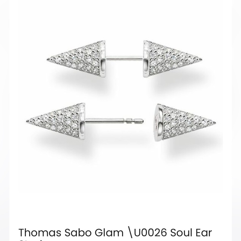 Thomas Sabo Spike Earrings Two-Sided Silver Glam